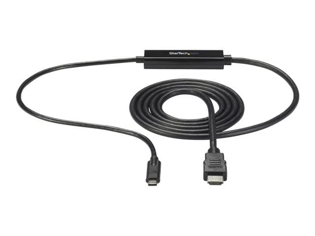 StarTech.com CDP2HDMM1MB USB-C to HDMI Adapter Cable 4K 30Hz 1m - Black - Image 2