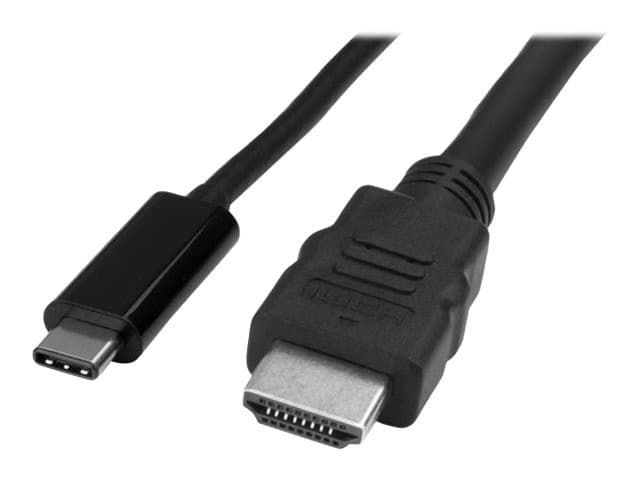 StarTech.com CDP2HDMM1MB USB-C to HDMI Adapter Cable 4K 30Hz 1m - Black - Image 4