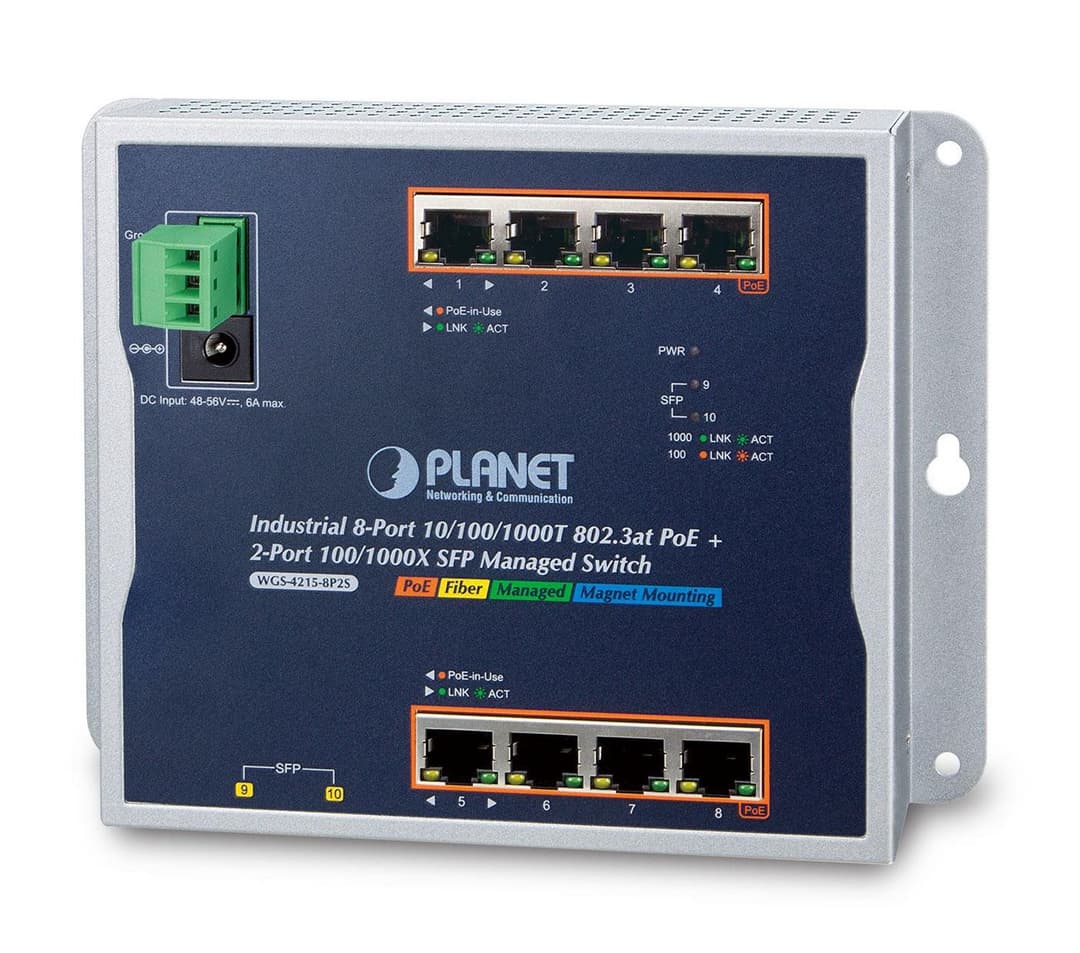 IP30, IPv6/IPv4, 8-Port 1000T - Image 1