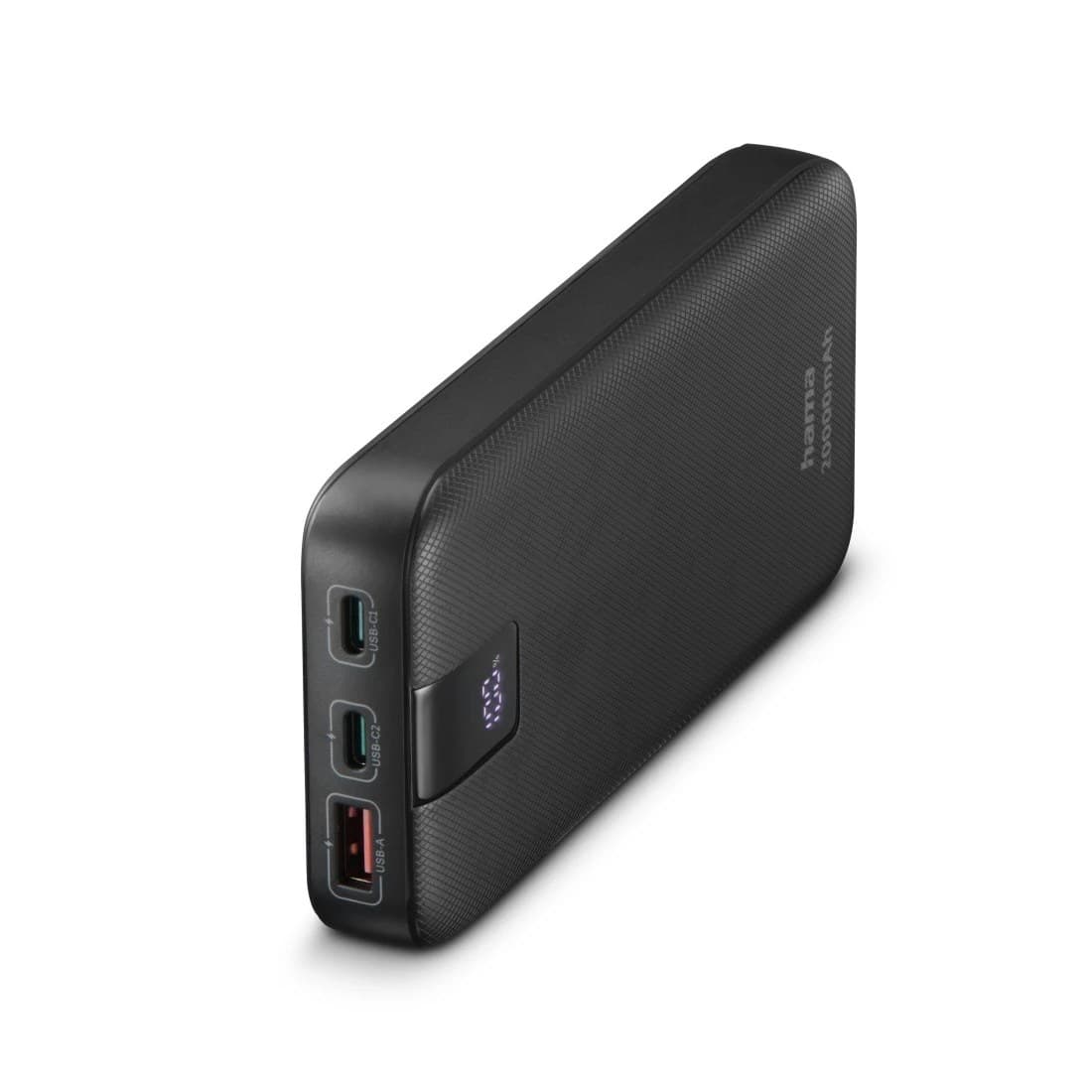Hama PD 20 Power Bank 20000 mAh USB-A & 2x USB-C Quick Charge 3.0 - Anthracite