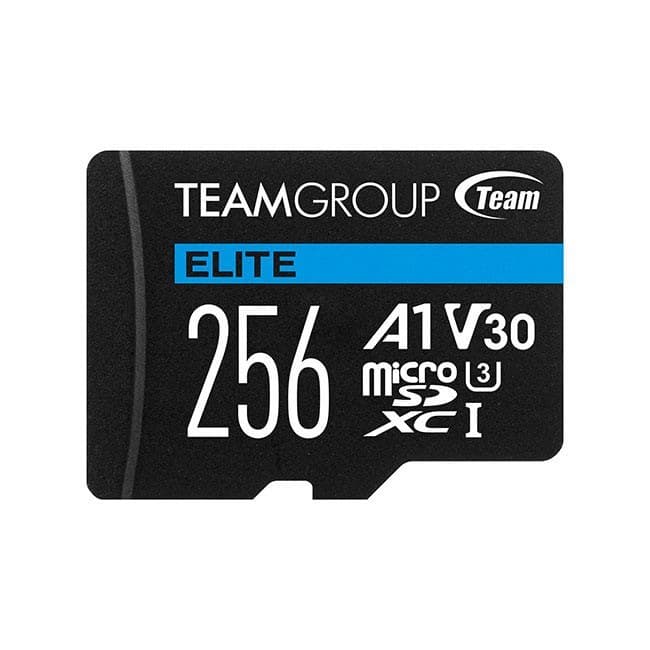 TEAMGROUP ELITE A1 256GB MicroSDXC UHS-I U3 V30 Memory Card with SD Adapter - Image 1