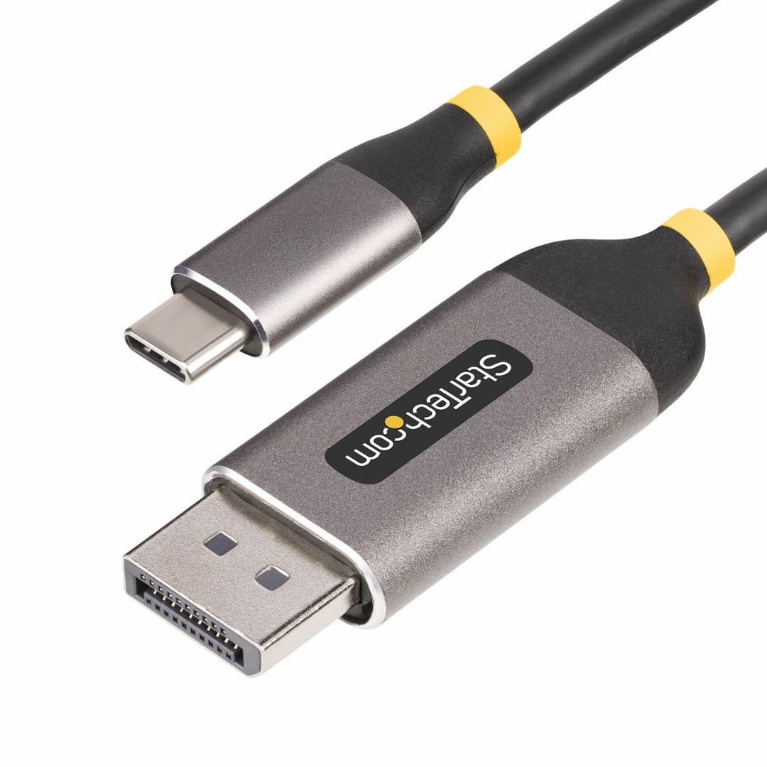 StarTech.com 10ft (3m) USB-C to DisplayPort 1.4 Adapter Cable, 8K 60Hz, 4K 144Hz, HDR - 142-USBC-DP-8K-10F - Image 1