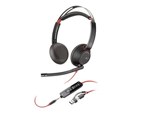 HP Poly Blackwire 5220 - headset - USB-C, 3.5 mm jack, USB-A - Image 2