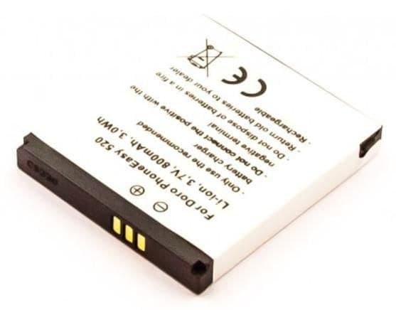 CoreParts Battery for Doro Mobile Phone 2.96Wh Li-ion 3.7V 800mAh (DBF-800A/B/C/D) - fits Doro PhoneEasy 520/606/612/622/632 and Doro 2314/2415/2424