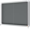 Nobo Premium Plus 1915336 Lockable Notice Board 8 x A4 925 x 668mm Indoor Grey Felt Aluminium Trim thumbnail 2