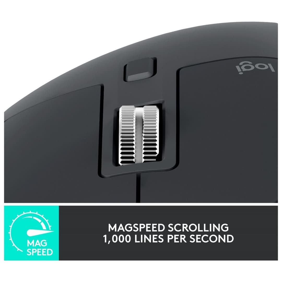 Logitech MX Master 3S Wireless Mouse - Black - Image 4