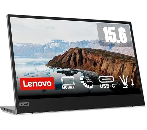 Lenovo L15 15.6-inch Full HD IPS USB-C Portable Monitor - Black