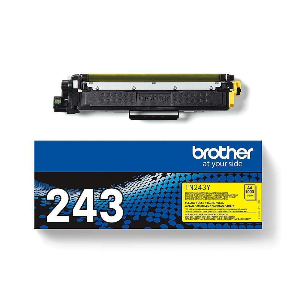 Brother TN-243Y Original Toner Cartridge Yellow 1 Pack (1,000 Pages) - Image 3