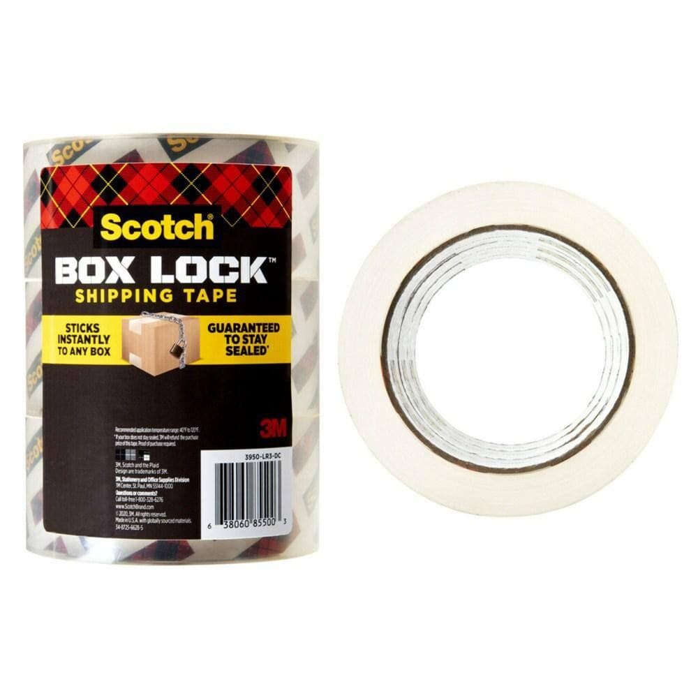 Scotch Box Lock Packaging Tape 3950-LR3-EF