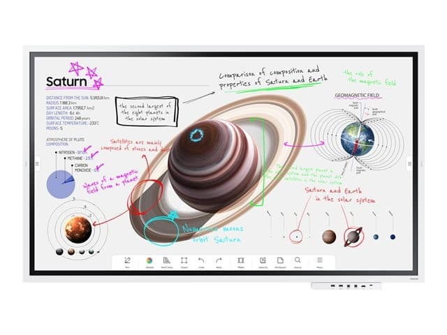 Samsung Flip Pro WM65B WMB Series - 65" Class (64.5" viewable) LED-backlit LCD display - 4K - for education / business - Image 2