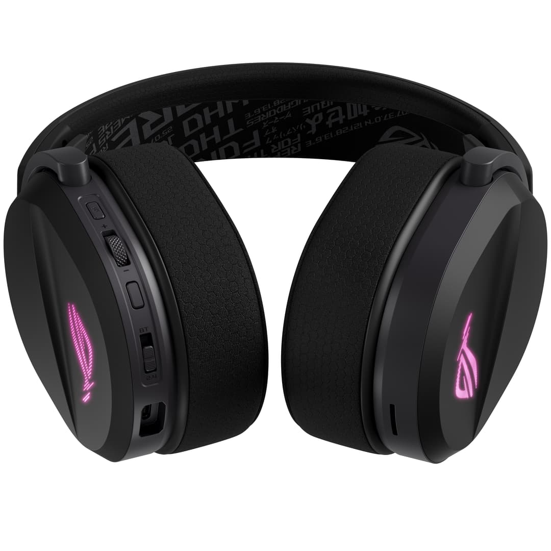 ASUS ROG Pelta Tri-Mode RGB Wired / Wireless Gaming Headset - Black - Image 4