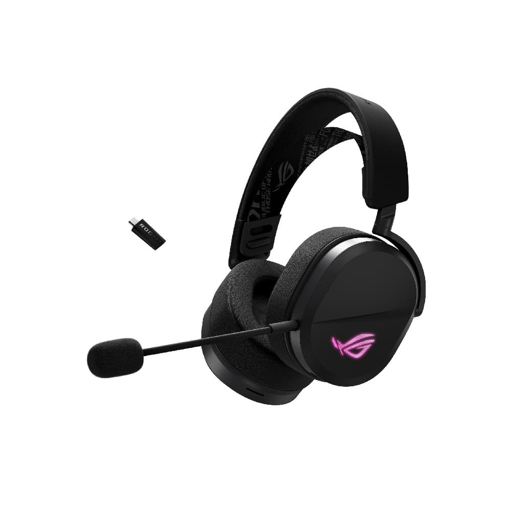 ASUS ROG Pelta Tri-Mode RGB Wired / Wireless Gaming Headset - Black - Image 7