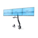 StarTech.com Crossbar Triple Monitor Desk Mount For Up To Three 27in Screens, VESA 75x75/100x100, Tool-Less Arm Adjustments, C-Clamp/Grommet, Spring-Assisted Arm thumbnail 1