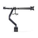 StarTech.com Crossbar Triple Monitor Desk Mount For Up To Three 27in Screens, VESA 75x75/100x100, Tool-Less Arm Adjustments, C-Clamp/Grommet, Spring-Assisted Arm thumbnail 2