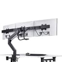 StarTech.com Crossbar Triple Monitor Desk Mount For Up To Three 27in Screens, VESA 75x75/100x100, Tool-Less Arm Adjustments, C-Clamp/Grommet, Spring-Assisted Arm thumbnail 4
