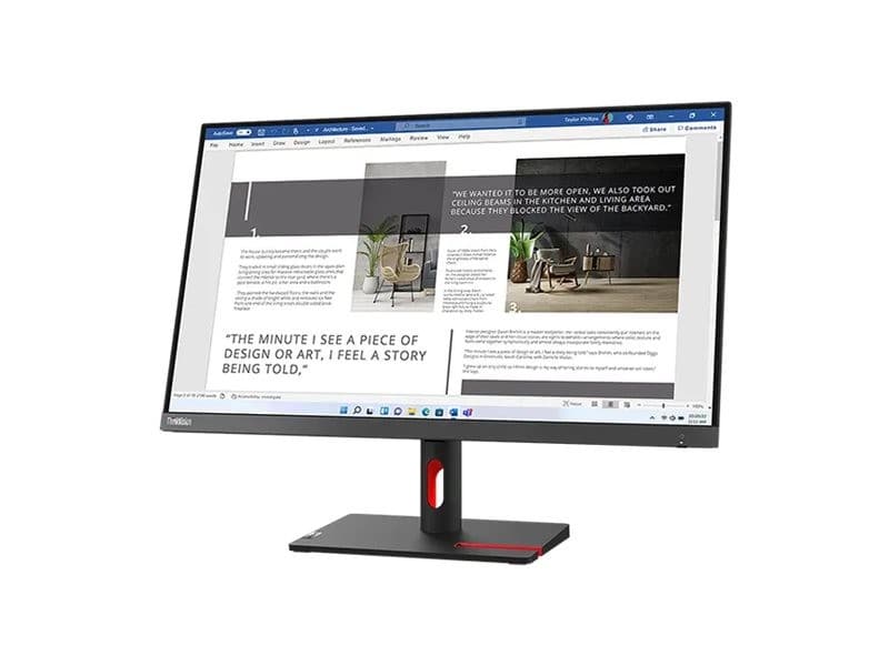 Lenovo ThinkVision S27i-30 27" Monitor Storm Grey - Image 1