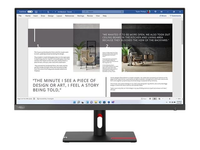 Lenovo ThinkVision S27i-30 27" Monitor Storm Grey - Image 2