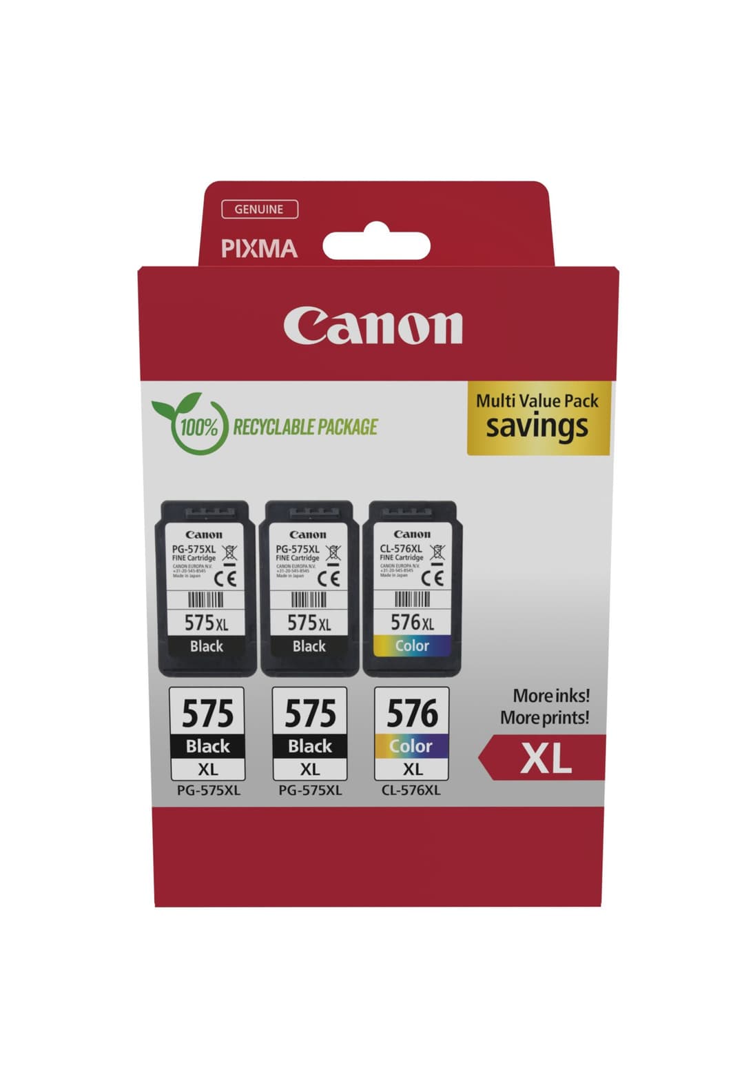Canon 5437C004 ink cartridge 3 pc(s) Original High (XL) Yield Black, Cyan, Magenta, Yellow - Image 2