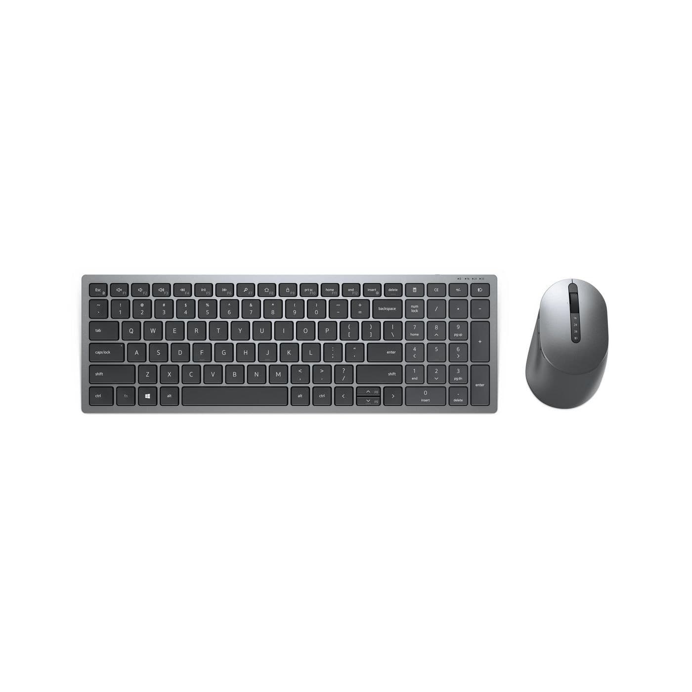Dell Pro Plus Compact Keyboard and Mouse KM7120W - Belgian (AZERTY) - Titan Grey