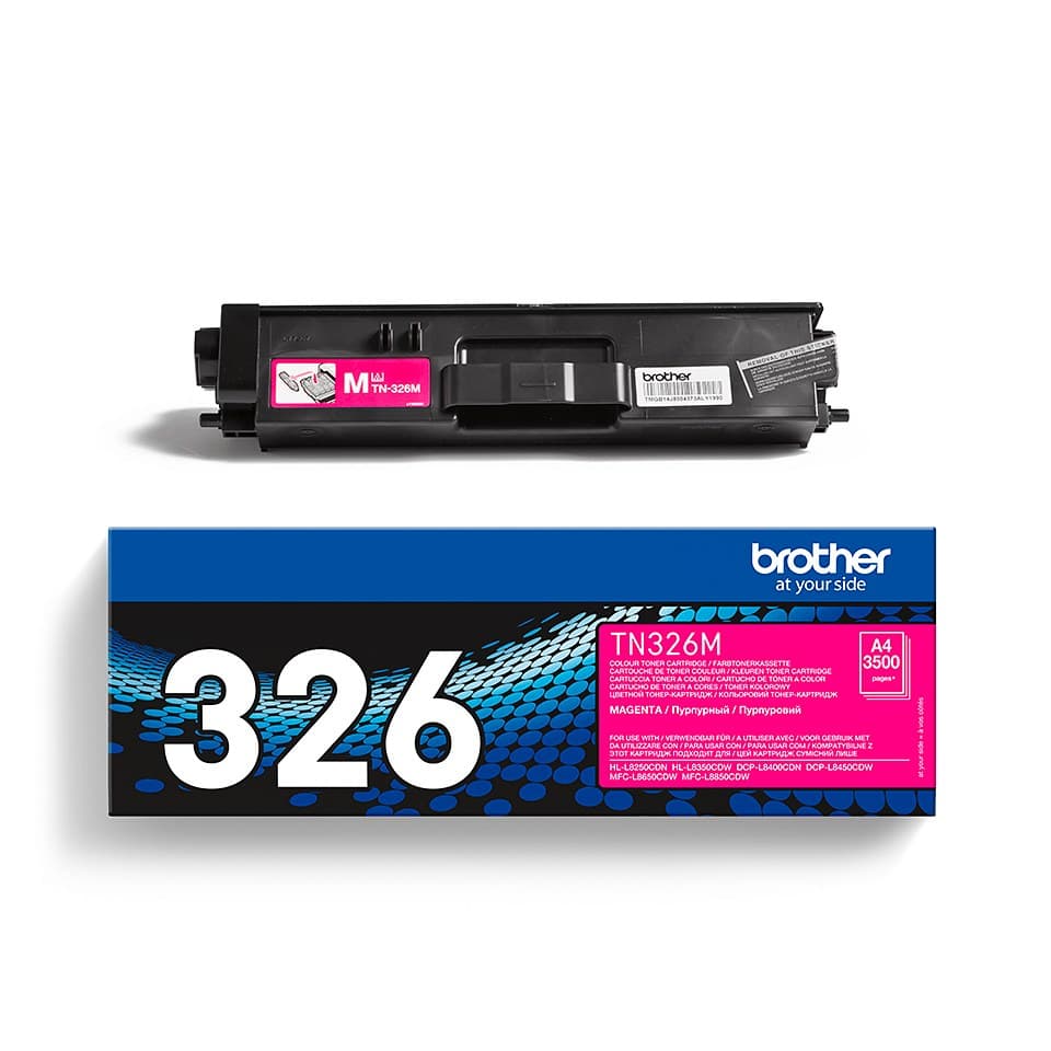 Brother TN-326 Original High Yield Toner Cartridge - Magenta - Image 3