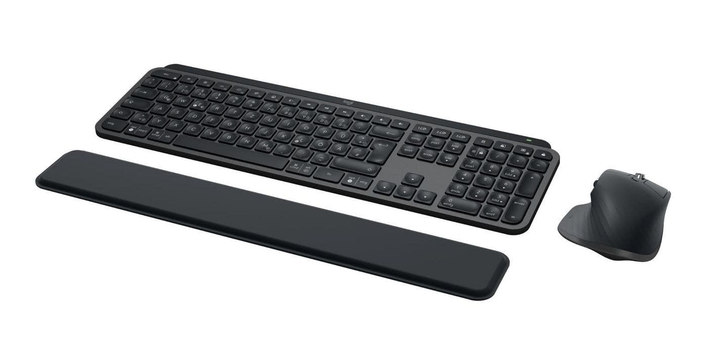 Logitech MX Keys S Combo Wireless Keyboard and Mouse - German QWERTZ - Graphite