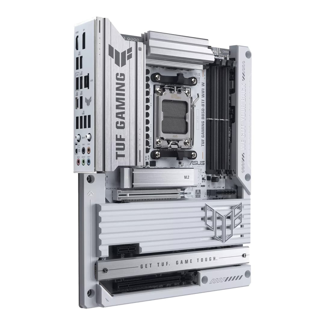 ASUS TUF GAMING B850-BTF WIFI W AMD B850 Socket AM5 DDR5 Wi-Fi 7 ATX Motherboard - White - Image 4