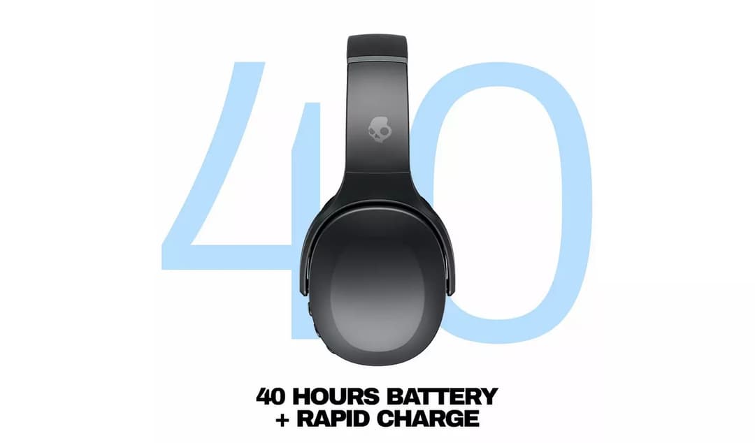 Skullcandy Crusher Evo Wireless Bluetooth Over-Ear Headphones - Black - Image 3