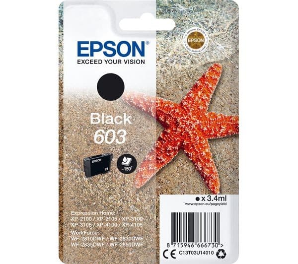Epson 603 - black - original - ink cartridge