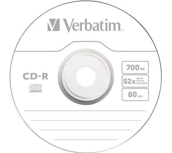 Verbatim 52x CD-R Blank CDs Pack of 100 - Image 2