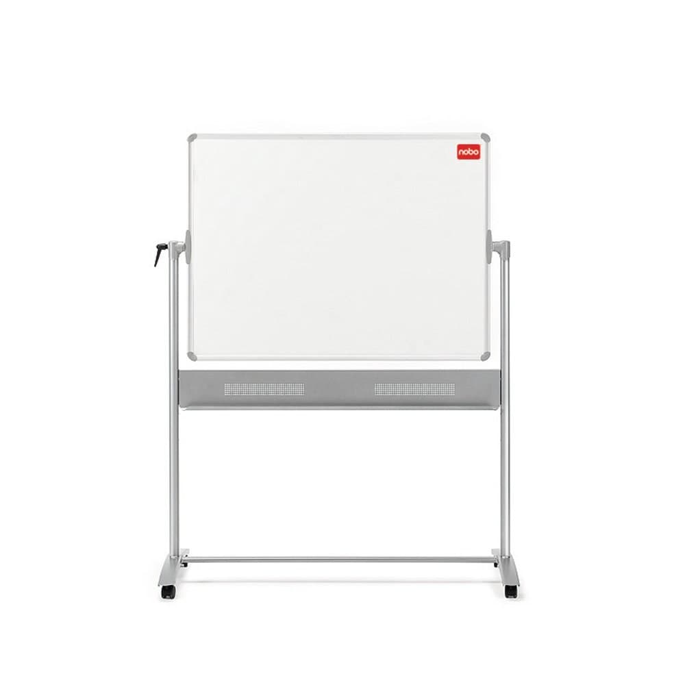 Nobo Basic Melamine Non Magnetic Dual Sided Mobile Whiteboard 1500x1200mm