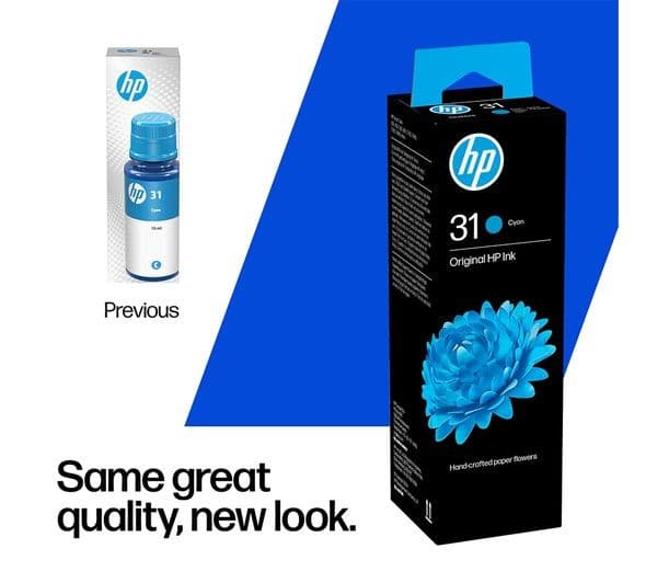 HP 31 70ml Original Cyan Ink Bottle - Image 2