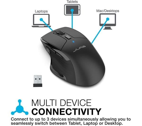 JLAB Jbuds Wireless Optical Mouse Black - Image 2