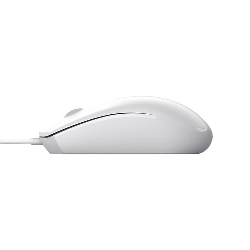 Trust TM-101W Wired Optical Mouse - Ambidextrous, USB Type-A, 1200 DPI, White - Image 3
