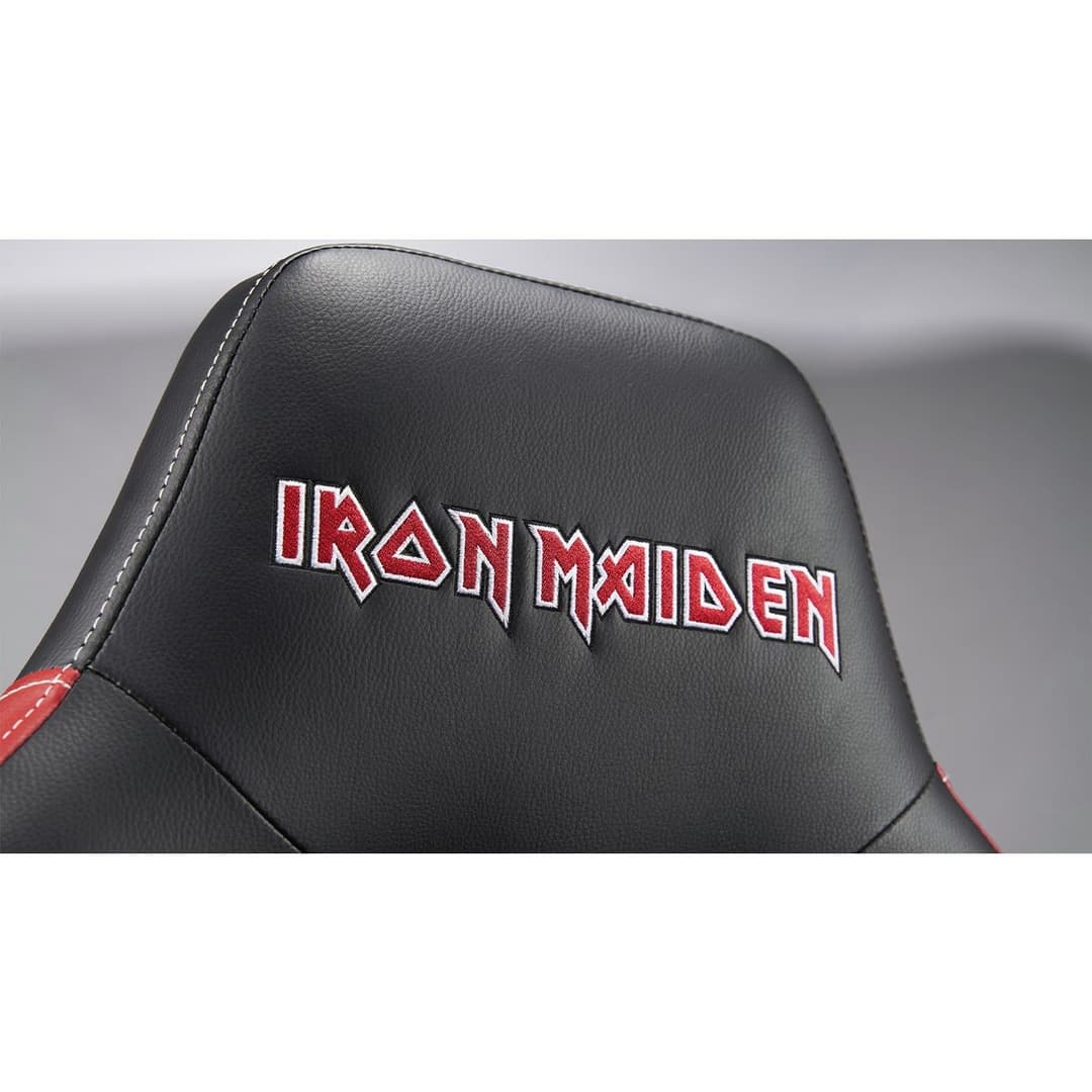 Subsonic Iron Maiden The Number of the Beast Original Gaming Chair - Black and Red - Image 4