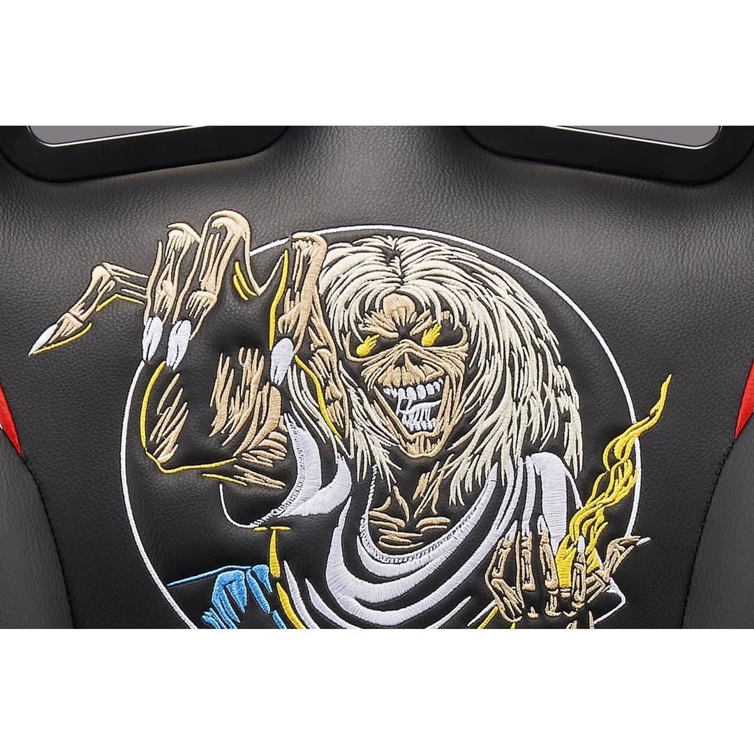 Subsonic Iron Maiden The Number of the Beast Original Gaming Chair - Black and Red - Image 6