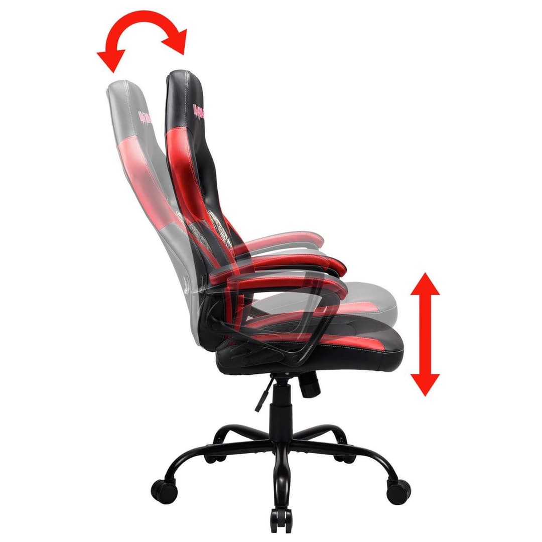 Subsonic Iron Maiden The Number of the Beast Original Gaming Chair - Black and Red - Image 8
