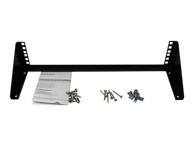 StarTech.com 2U Vertical Wall Mount Patch Panel Bracket - Steel Rack Mount Bracket w/Hardware for 19" Network, Server and Data Equipment, 125.3 lb (56.7 kg) Capacity (RK219WALLV) - mounting bracket - 2U - Image 6