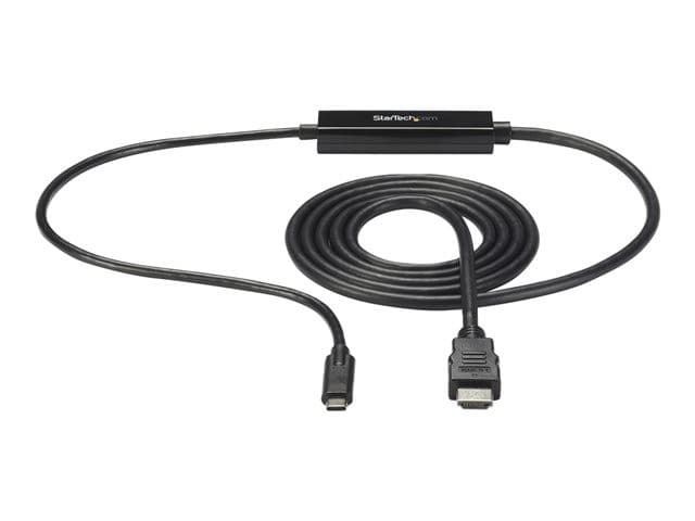 StarTech.com CDP2HDMM2MB USB-C to HDMI Adapter Cable 4K 30Hz 2m - Black - Image 2