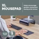 Fellowes Breyta XL Mousepad Black 100138995 thumbnail 2