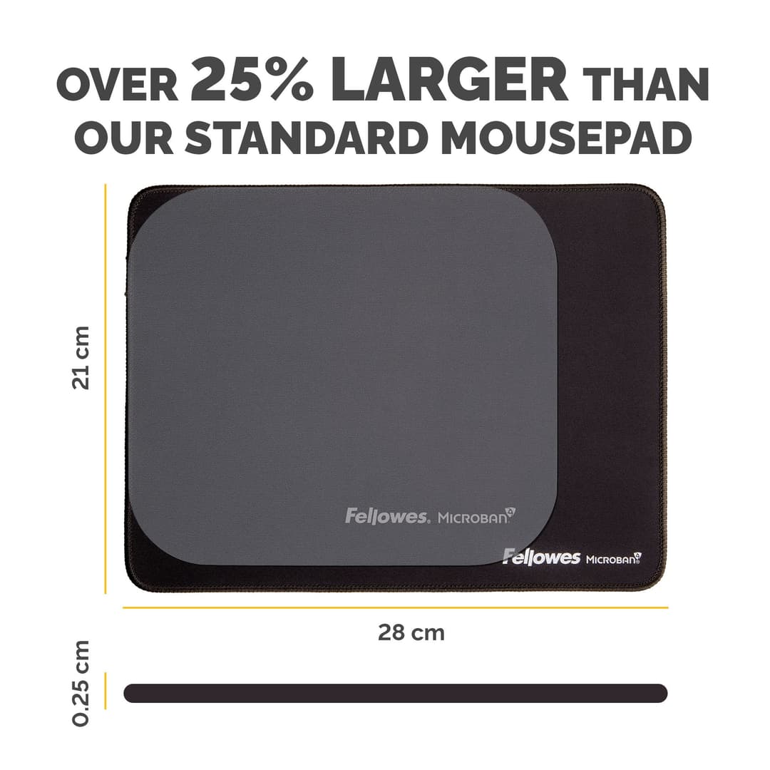 Fellowes Breyta XL Mousepad Black 100138995 - Image 3