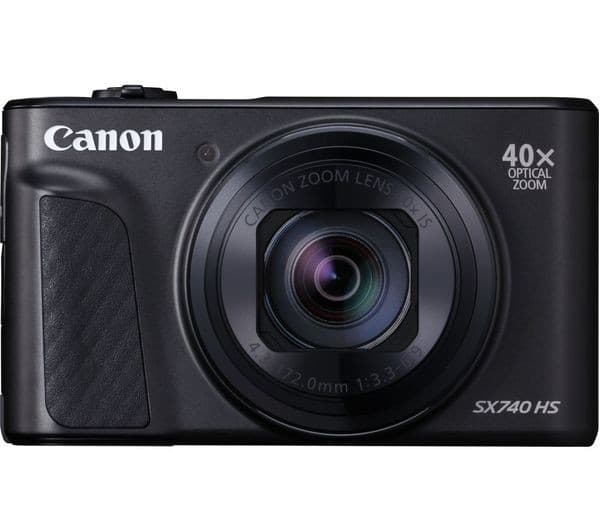 Canon PowerShot SX740 HS Compact Camera Black - Image 1