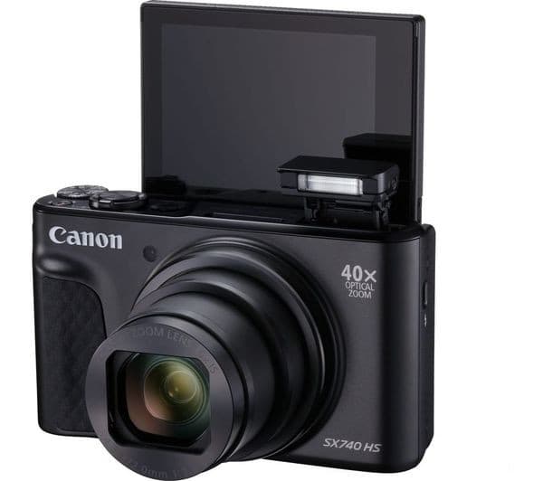 Canon PowerShot SX740 HS Compact Camera Black - Image 3
