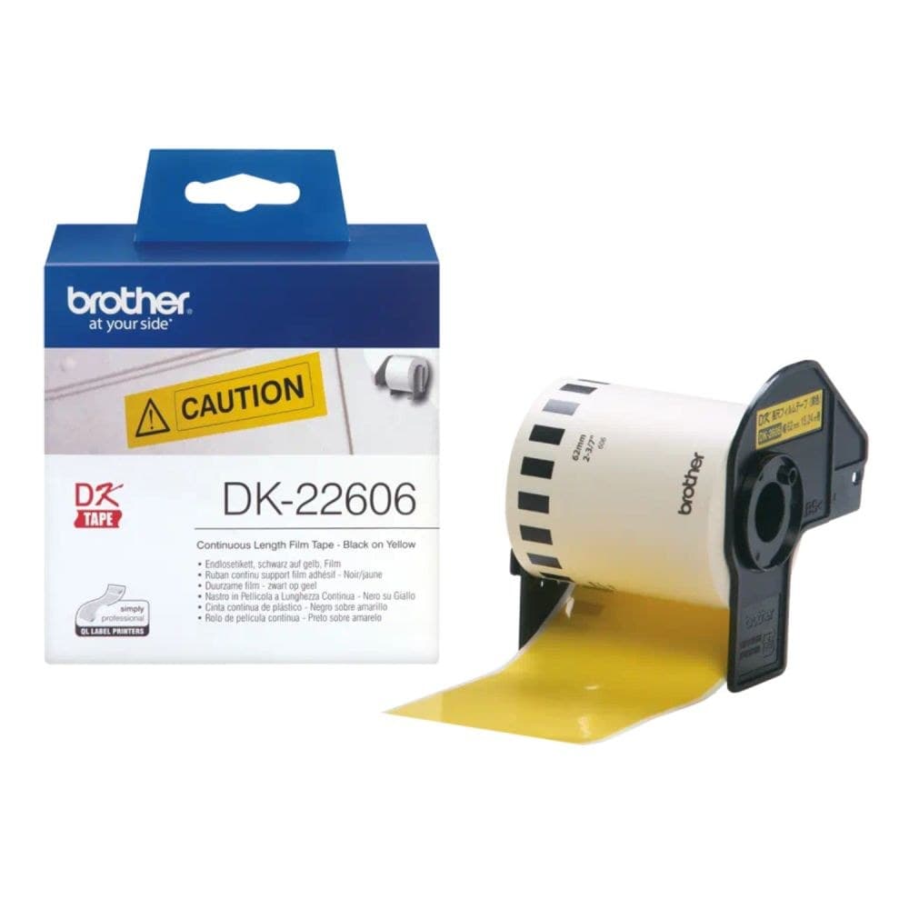 Brother DK22606 Yellow Film Tape - Image 1