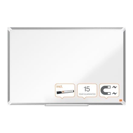 Nobo Premium Plus Steel Magnetic Whiteboard 900x600mm - Image 4