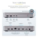 StarTech.com Dual-Monitor USB4 Docking Station, Dual 4K 120Hz or Single 8K 60Hz HDMI, 100W Laptop Charging, 2.5GbE, USB-C Multi-Monitor Dock, Driverless thumbnail 3
