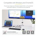 StarTech.com Dual-Monitor USB4 Docking Station, Dual 4K 120Hz or Single 8K 60Hz HDMI, 100W Laptop Charging, 2.5GbE, USB-C Multi-Monitor Dock, Driverless thumbnail 4