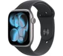 Apple Watch Series 11 Smartwatch 46mm Space Grey Aluminium Black Sport Band M/L thumbnail 1
