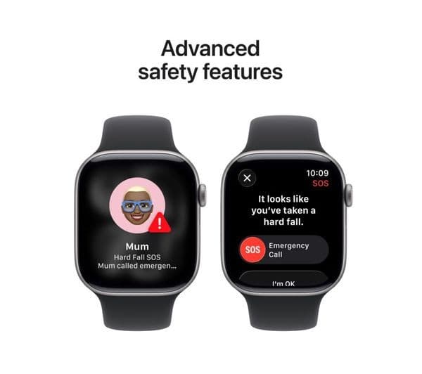 Apple Watch Series 11 Smartwatch 46mm Space Grey Aluminium Black Sport Band M/L - Image 4