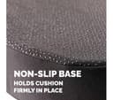 FELLOWES Breyta Comfort Seat Cushion with Cover - Black thumbnail 2
