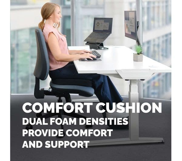 FELLOWES Breyta Comfort Seat Cushion with Cover - Black - Image 6
